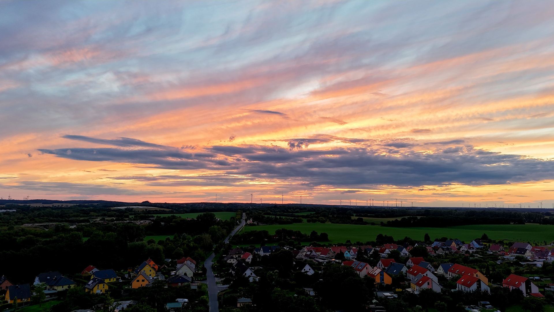 See im Sonnenuntergang